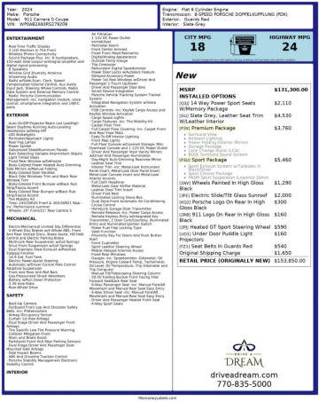 2024 Porsche 911 Carrera S