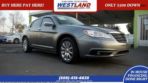 2013 Chrysler 200 for sale at Westland Auto Sales on 7th in Fresno CA