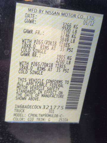 2012 Nissan Titan