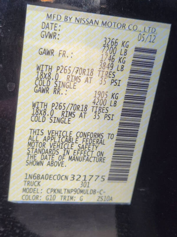 2012 Nissan Titan