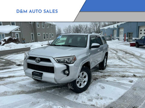 2015 Toyota 4Runner for sale at D&M AUTO SALES in West Seneca NY