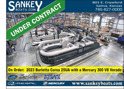 2023 Barletta Corsa 25UA for sale at SankeyBoats.com in Salina KS