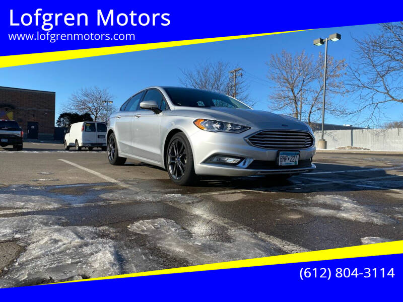 2018 Ford Fusion for sale at Lofgren Motors in Wayzata MN