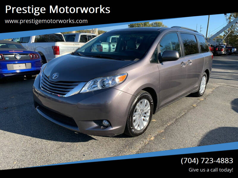 2017 Toyota Sienna for sale at Prestige Motorworks in Concord NC