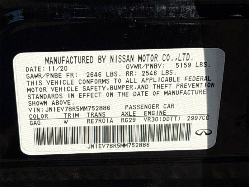 2021 Infiniti Q50 Luxe