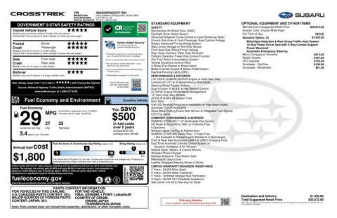 2025 Subaru Crosstrek Sport