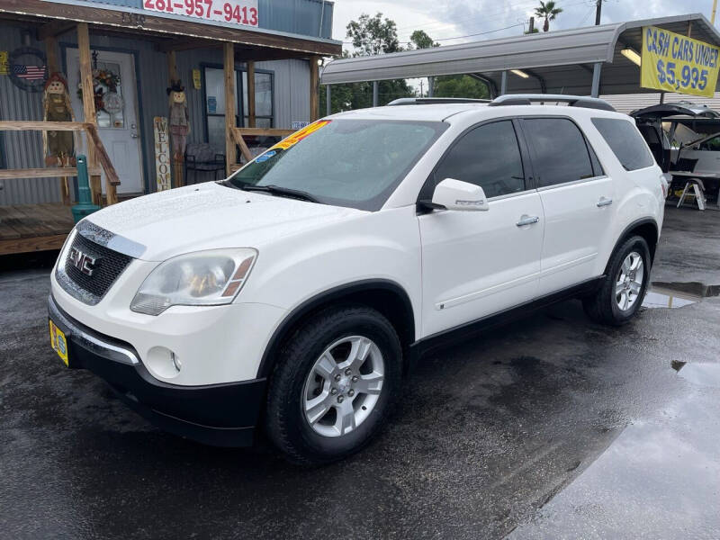 2009 GMC Acadia for sale at Texas 1 Auto Finance in Kemah TX