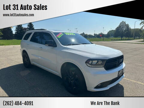 2017 Dodge Durango for sale at Lot 31 Auto Sales in Kenosha WI