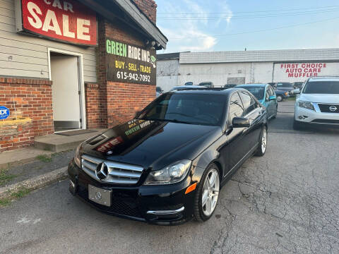 2013 Mercedes-Benz C-Class for sale at Green Ride Inc in Nashville TN