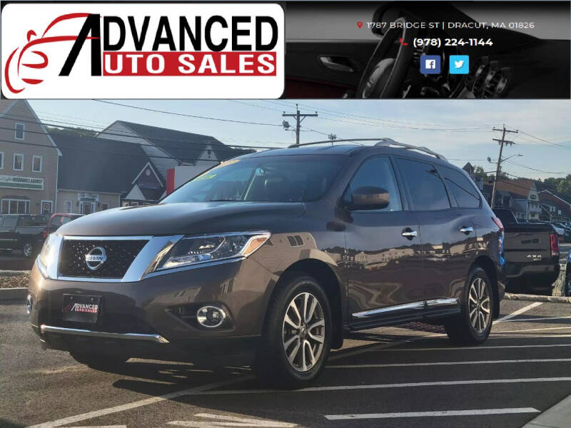 2015 Nissan Pathfinder for sale at Advanced Auto Sales in Dracut MA