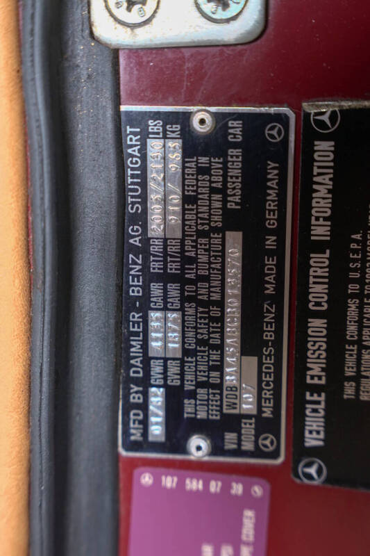 1982 Mercedes-Benz 380-Class 380 SL