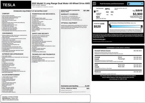 2022 Tesla Model 3 Long Range
