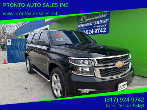 2015 Chevrolet Tahoe for sale at PRONTO AUTO SALES INC in Indianapolis IN