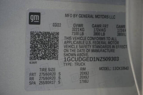 2022 Chevrolet Silverado 1500