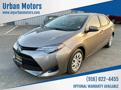 2018 Toyota Corolla for sale at Urban Motors in Sacramento CA