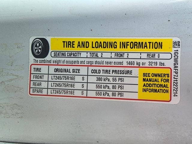 2018 Chevrolet Express 2500