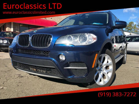 2012 BMW X5 for sale at Euroclassics LTD in Durham NC