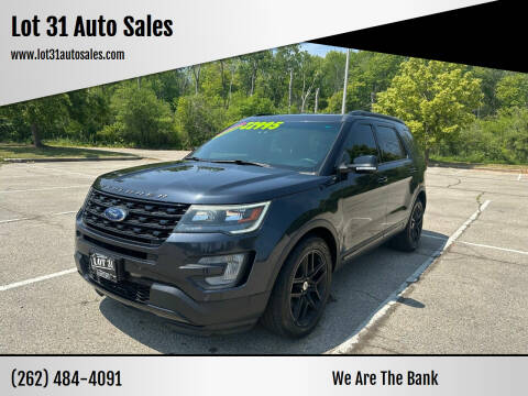 2017 Ford Explorer for sale at Lot 31 Auto Sales in Kenosha WI