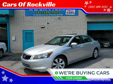 2009 Honda Accord for sale at Cars Of Rockville in Rockville MD