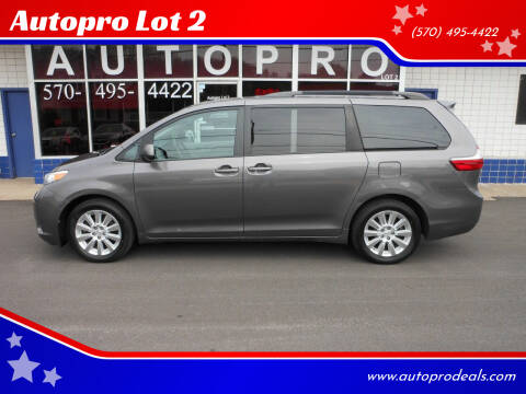 2015 Toyota Sienna for sale at Autopro Lot 2 in Sunbury PA