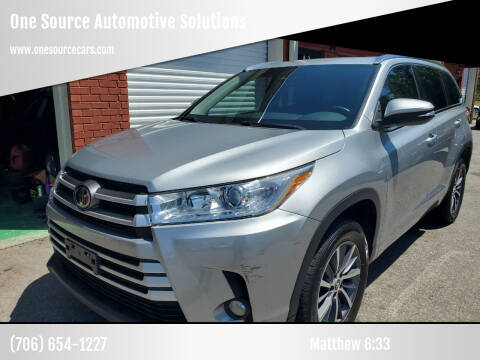 2017 Toyota Highlander for sale at One Source Automotive Solutions in Braselton GA