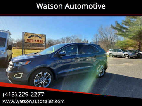 2016 Ford Edge for sale at Watson Automotive in Sheffield MA
