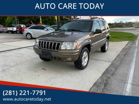 2001 Jeep Grand Cherokee for sale at AUTO CARE TODAY in Spring TX