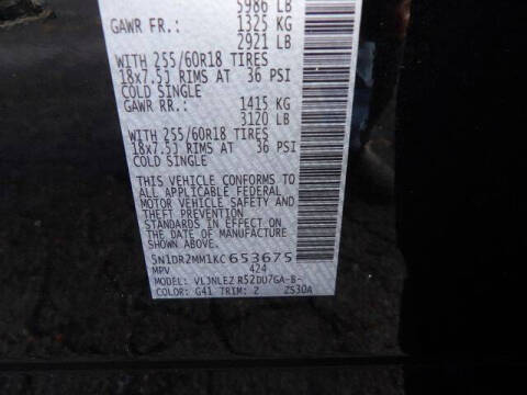 2019 Nissan Pathfinder SV