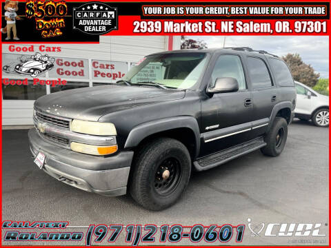 2003 Chevrolet Tahoe for sale at Good Cars Good People in Salem OR