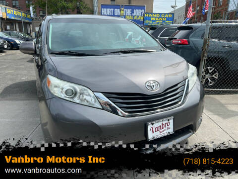 2013 Toyota Sienna for sale at Vanbro Motors Inc in Staten Island NY