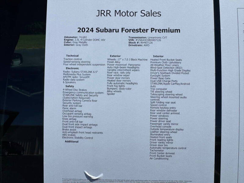 2024 Subaru Forester Premium