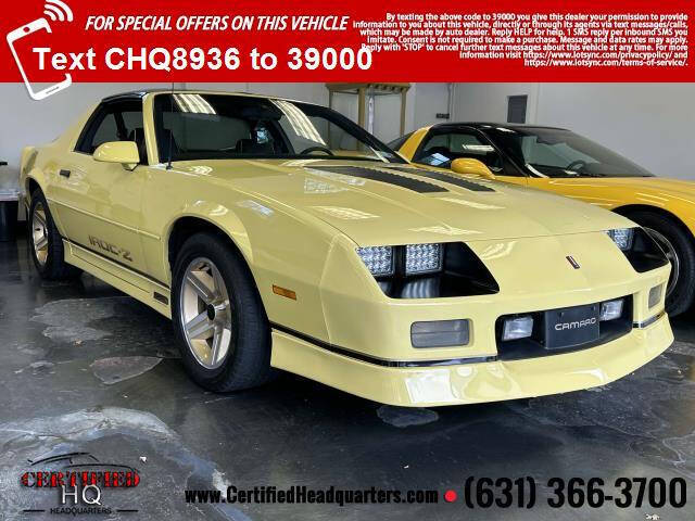 1987 Chevrolet Camaro for sale at CERTIFIED HEADQUARTERS in Saint James NY