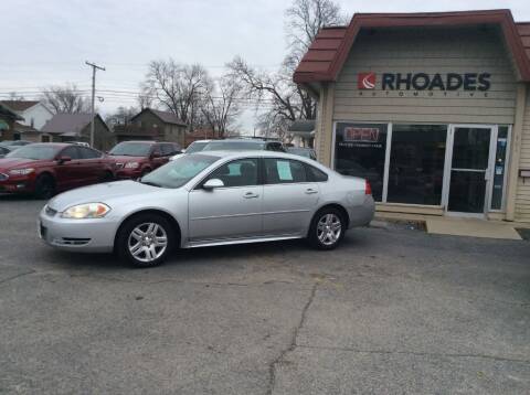 2013 Chevrolet Impala for sale at Rhoades Automotive Inc. in Columbia City IN
