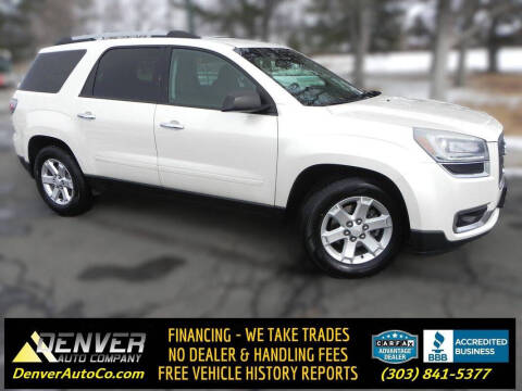 2014 GMC Acadia for sale at Denver Auto Company in Parker CO