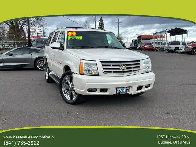 2004 Cadillac Escalade for sale at Best Value Automotive in Eugene OR