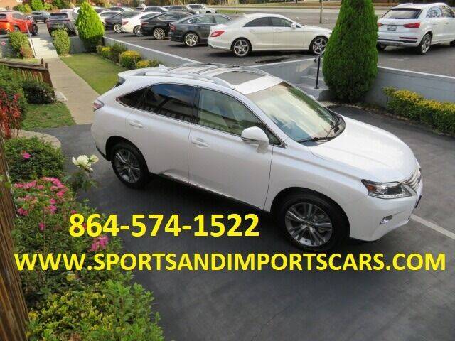 2015 Lexus RX 350 for sale at Sports & Imports INC in Spartanburg SC