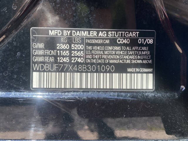 Black 2008 Mercedes-Benz E-Class E 63 AMG E 63 AMG 4dr Sedan 50