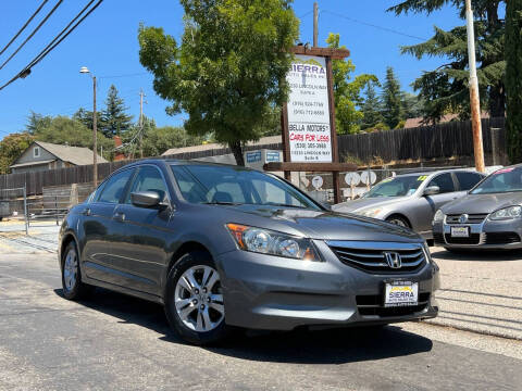 2012 Honda Accord for sale at Sierra Auto Sales Inc in Auburn CA