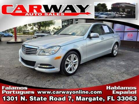 2013 Mercedes-Benz C-Class for sale at CARWAY Auto Sales in Margate FL
