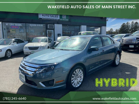 2011 Ford Fusion Hybrid for sale at Wakefield Auto Sales of Main Street Inc. in Wakefield MA