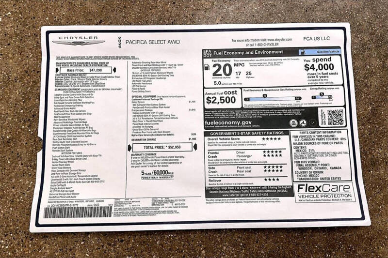 2026 Chrysler Pacifica Select