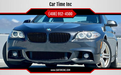 2015 BMW 5 Series for sale at Car Time Inc in San Jose CA