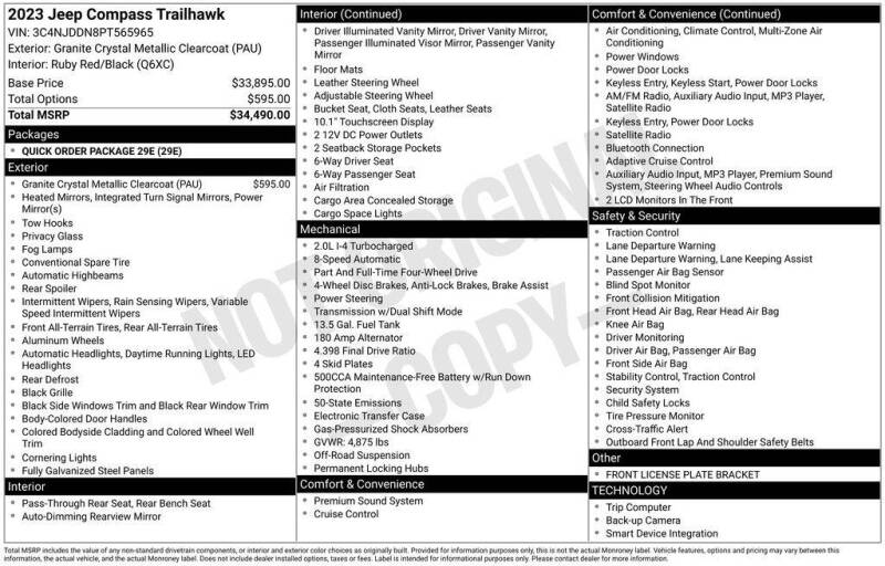2023 Jeep Compass Trailhawk