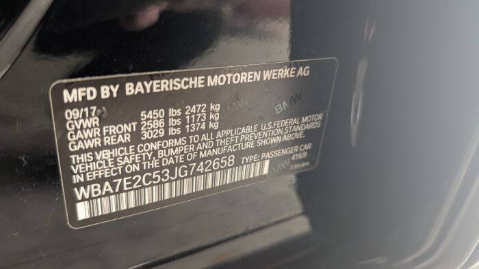 2018 BMW 7 Series