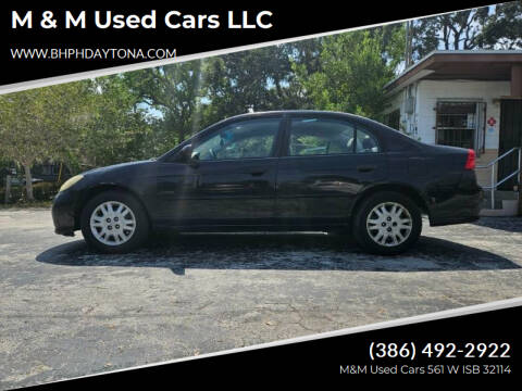 2004 Honda Civic for sale at M & M Used Cars LLC in Daytona Beach FL