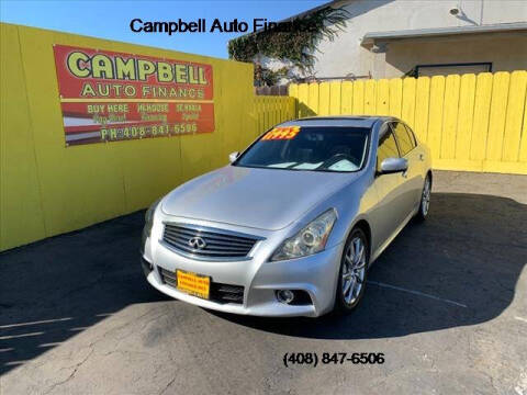 2013 Infiniti G37 Sedan for sale at Campbell Auto Finance in Gilroy CA