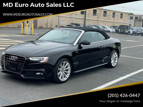 2016 Audi A5 for sale at MD Euro Auto Sales LLC in Hasbrouck Heights NJ