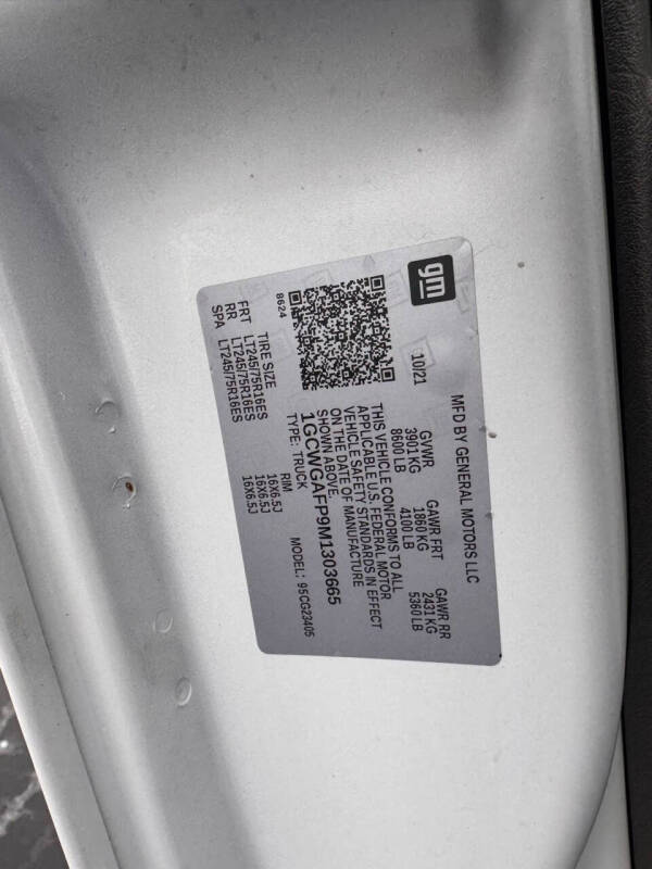 2021 Chevrolet Express 2500