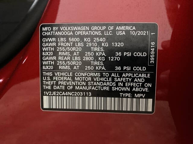 2022 Volkswagen Atlas Cross Sport V6 SE