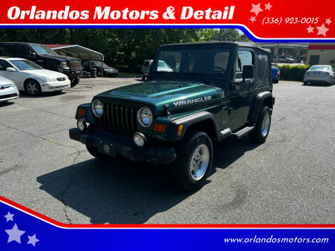 2000 Jeep Wrangler for sale at Orlandos Motors & Detail in Winston Salem NC